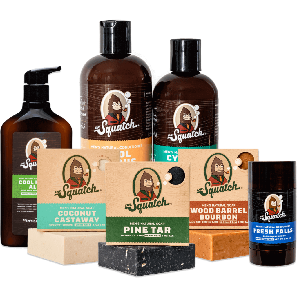  Dr. Squatch Manly Soap and Deodorant Variety Pack - Handmade  with Organic Oils, Aluminum-Free - Wood Barrel Bourbon and Bay Rum - Men's  Natural Soap : Beauty & Personal Care